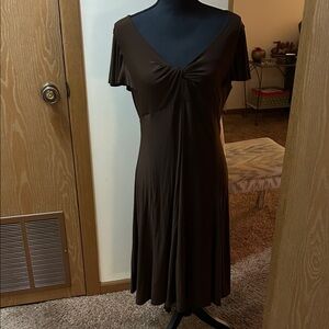 Elegant Brown Women's Dress